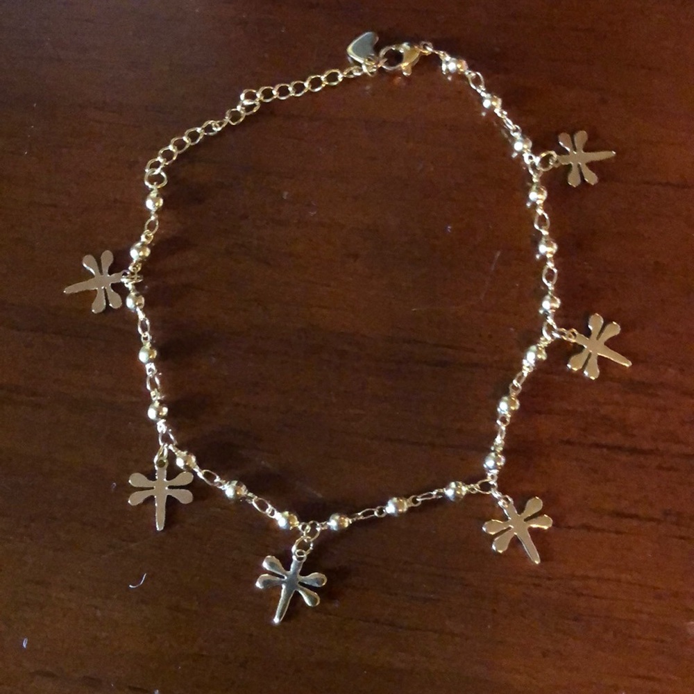 Gold plated anklets
